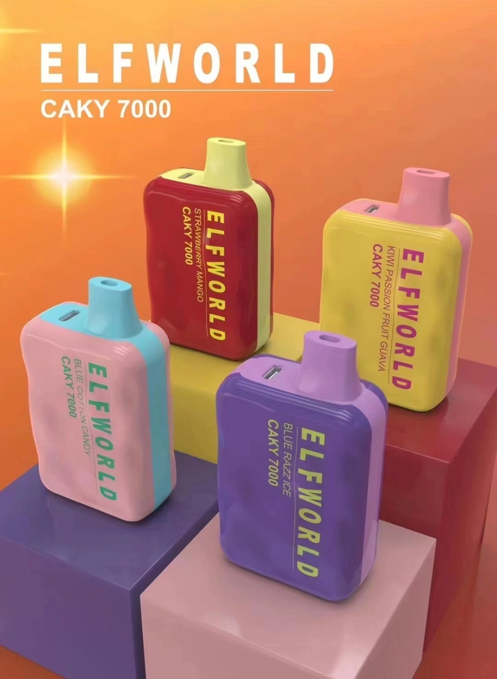 Шэньчжэнь Bellaga Электронные сигареты Caky Elfworld 7000 бар