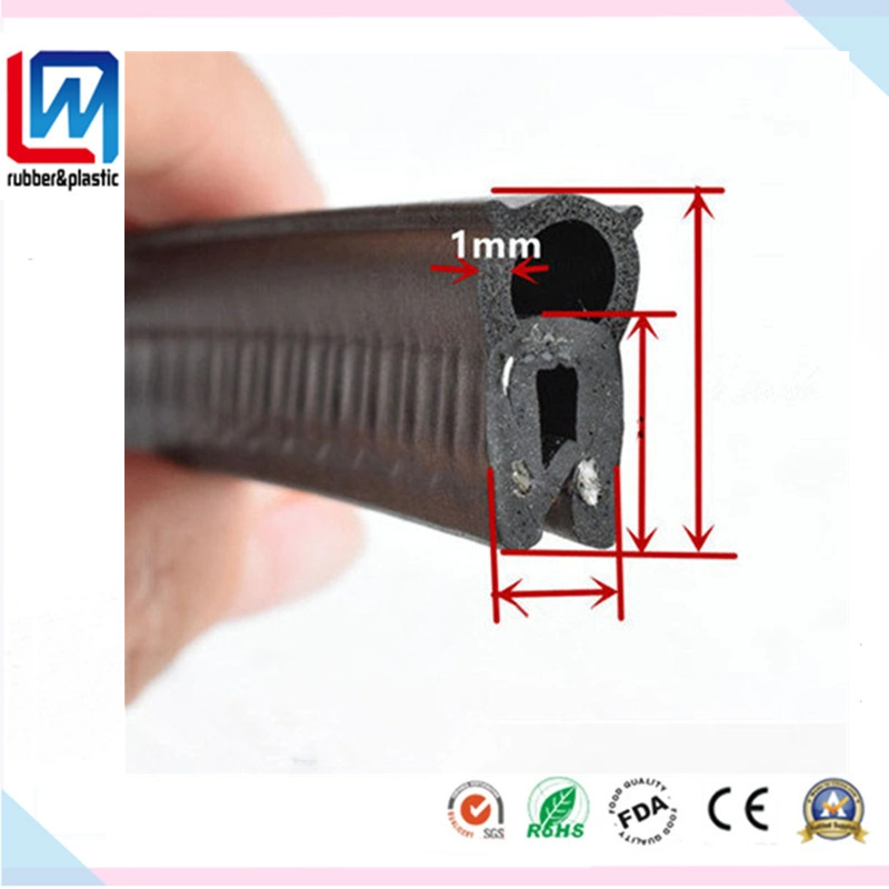 Top Side Bubble Black EPDM Rubber Sealing Strip for Automotive Trunk