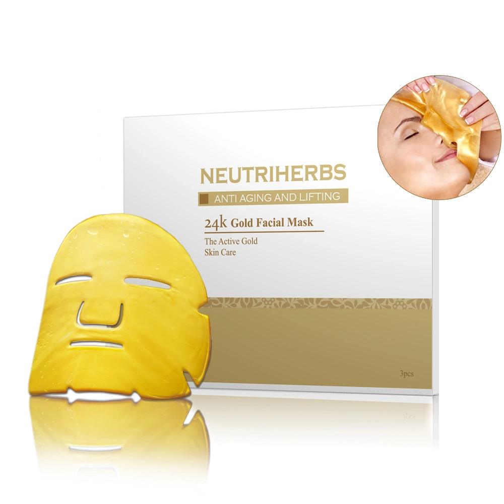 Customized Logo Korea Nourishing Brightening Firming Sheet Facial Gold Mask