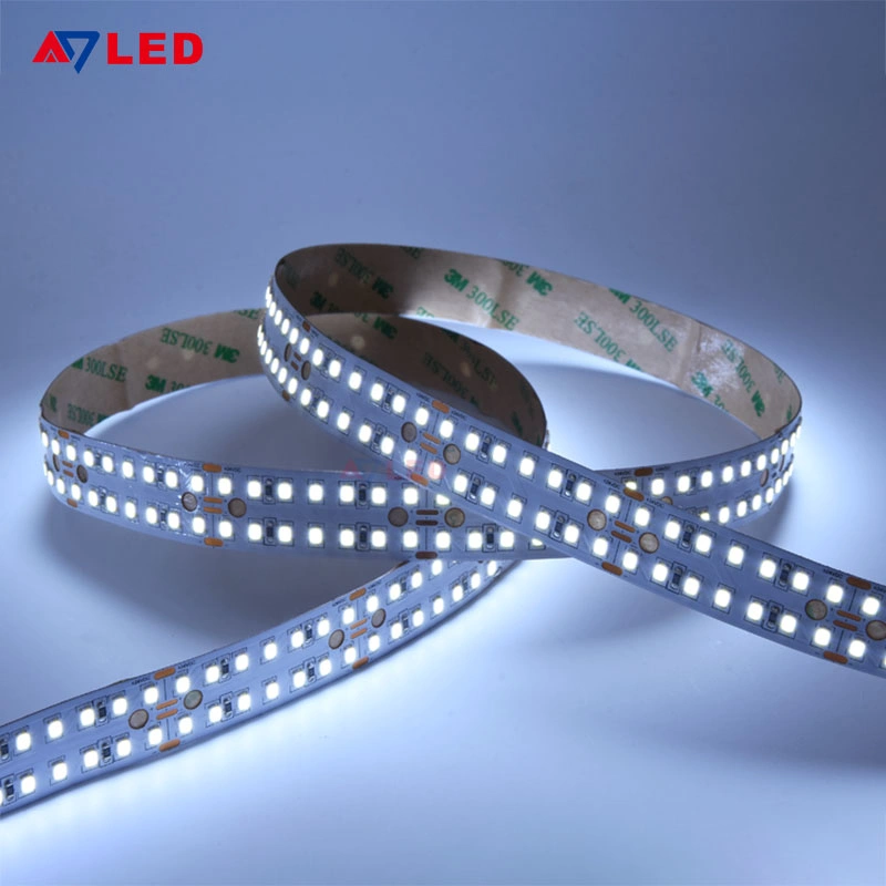 Cuttable fila doble de alta calidad de 20mm Ancho 28W/M 24 voltios a la iluminación de LED DE TIRA