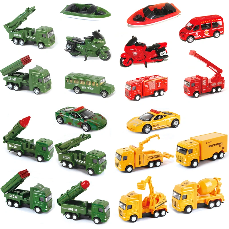 1: 64 Hot Educational Diecast Pull Back Auto-Legierung Druckguss Auto Metall Fahrzeug Spielzeug für Kinder Jungen Kinder Metall Spielzeug Diecast Modell