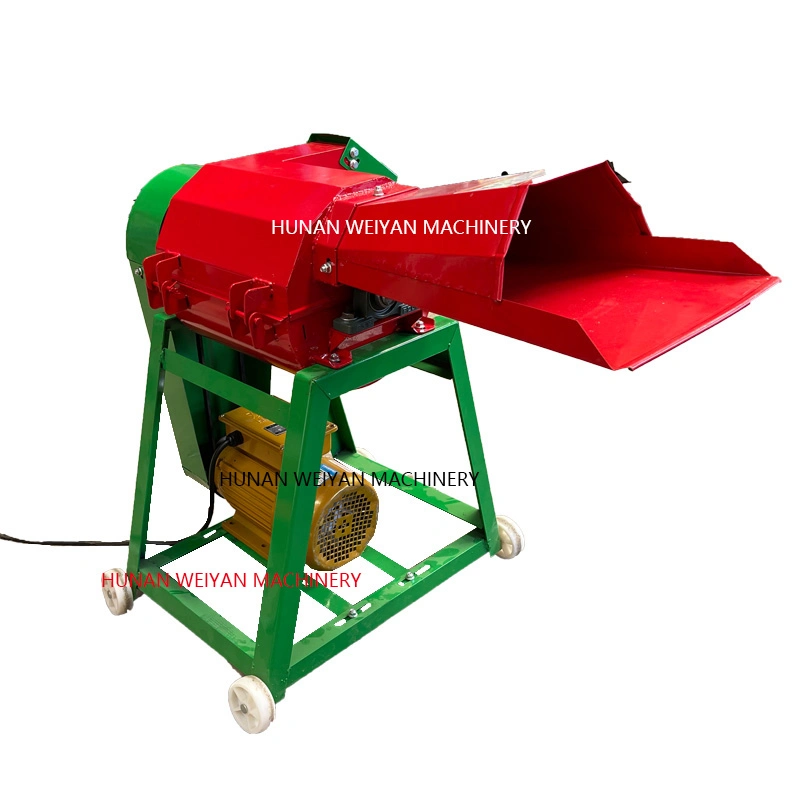 Weiyan New Design Grass Chopper Pulverizer Corn Stalk Chaff Cutting Machine for Animals Feed Mini Chaff Cutter