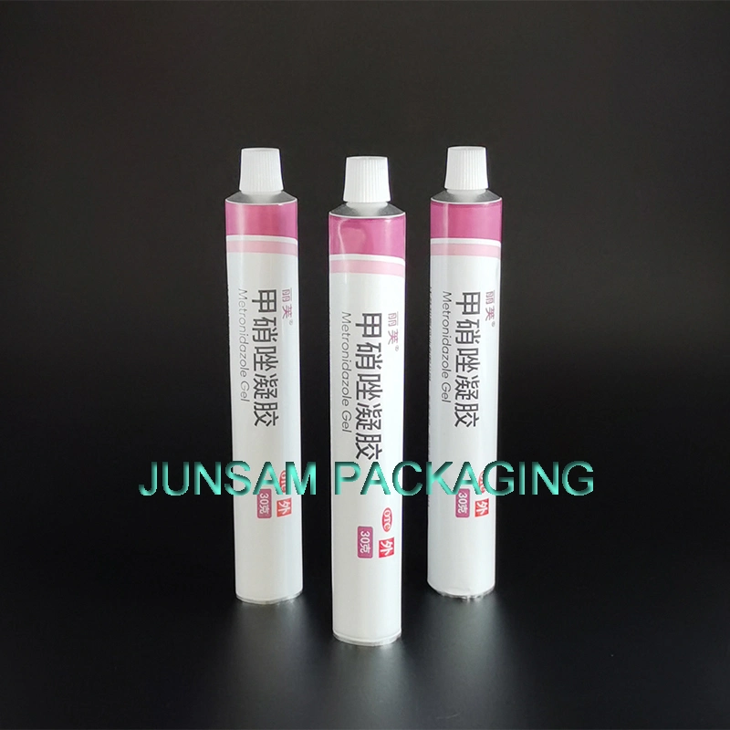 Portable Pharmaceutical Aluminum Packaging Tube for Ointment Gel Pain Release