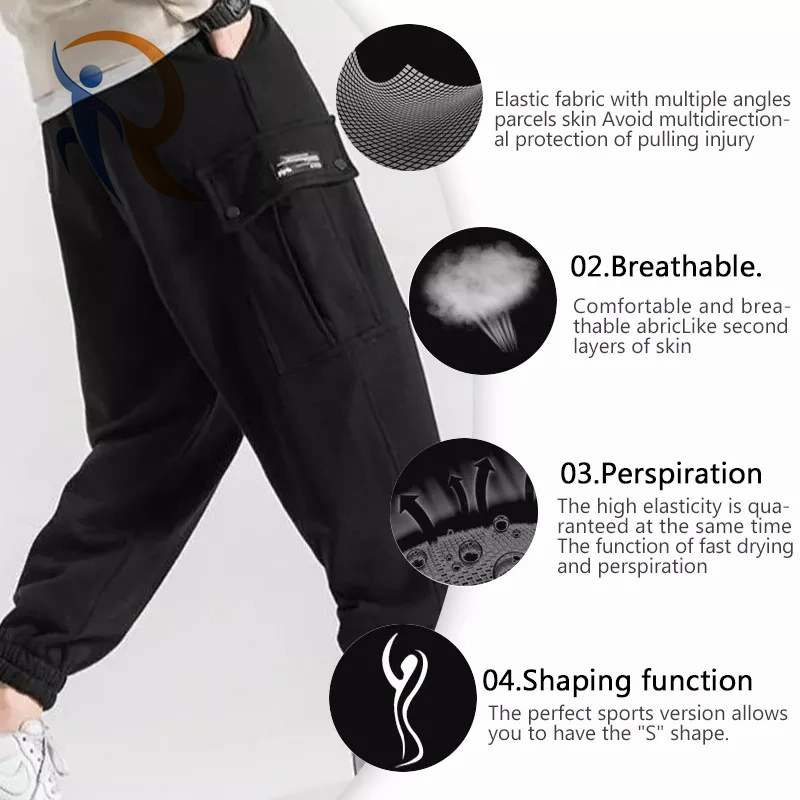 Men Sportswear Clothes Customize Colorful Mens Elastic Stacked Joggers Sweatpants Sports Pants with Side Pockets