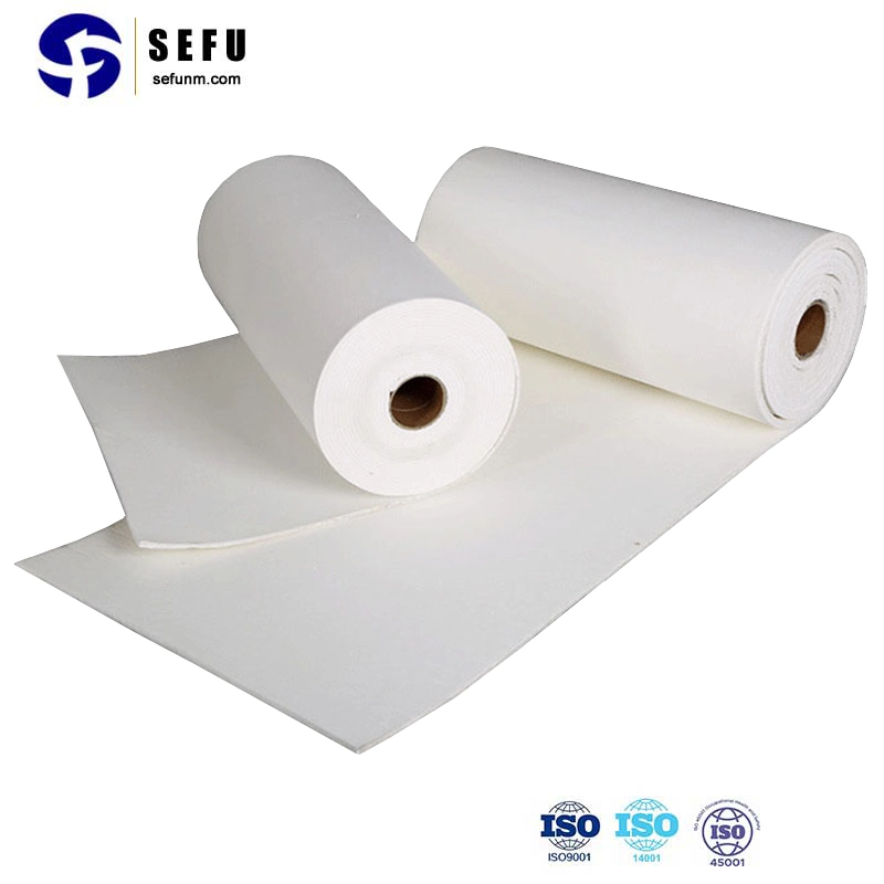 Material isolante térmico resistente a fogo refratário resistente ao calor 1260c 2300f cerâmica Papel de fibra para fornos