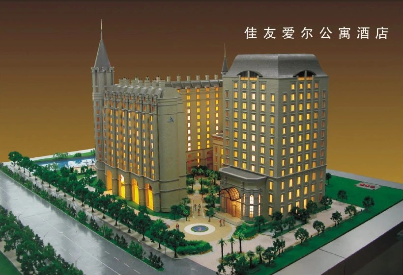 Architectural Scale Model Making, Commercial Model of Hotel (JW-231)