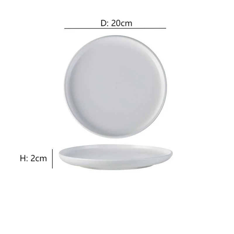 Conjunto de placa de cerâmica Utensílios de Cozinha de porcelana com placa de vidro puro Decoração com logótipo e design personalizado de padrão de cores