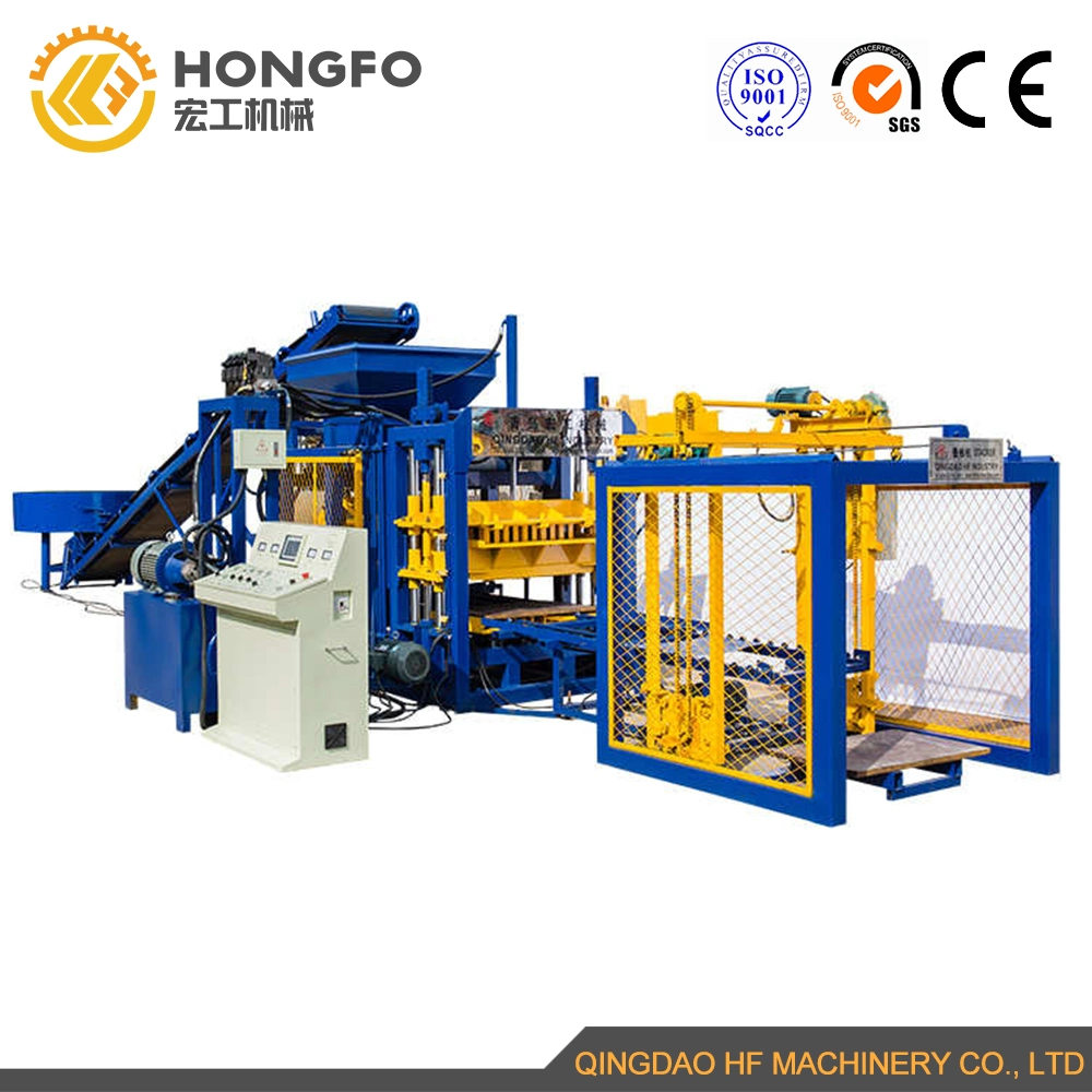 Qingdao Hf Industry Qt4-16 Automatic Cement Concrete Hollow Block Making Machine