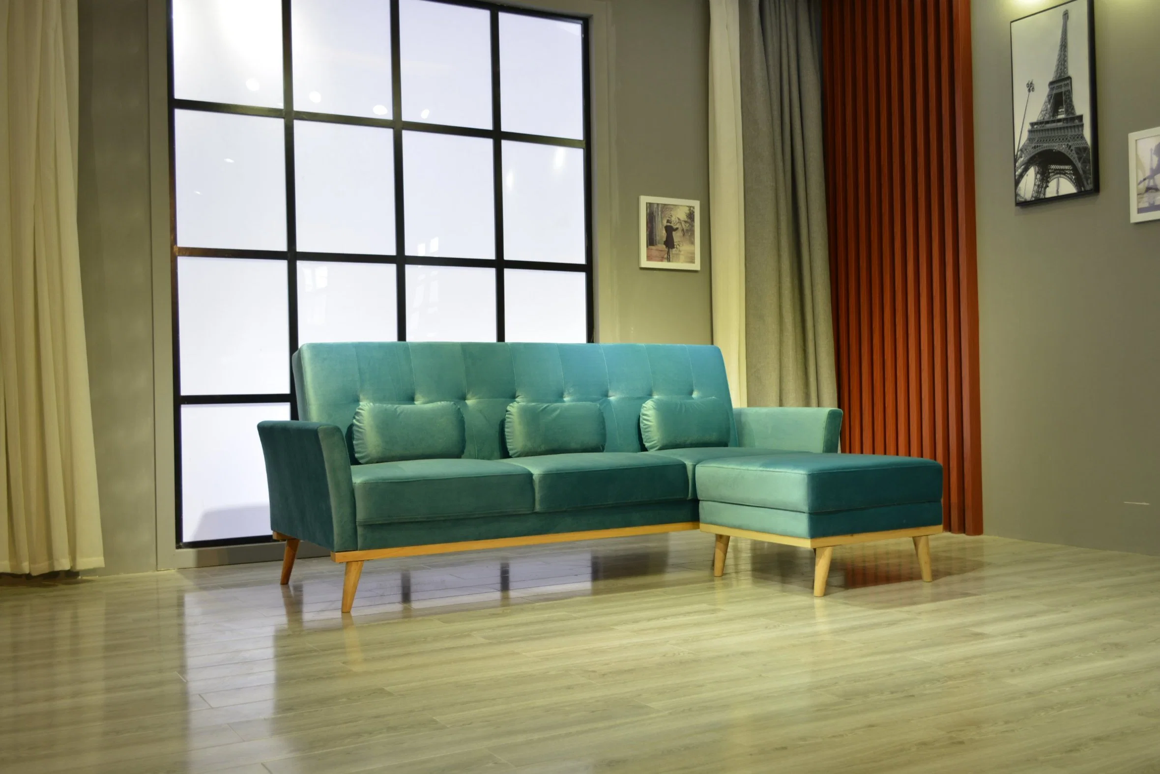 Hot Sale Wood Sponge Huayang Customized Home Living Room Sofa Set Furniture
