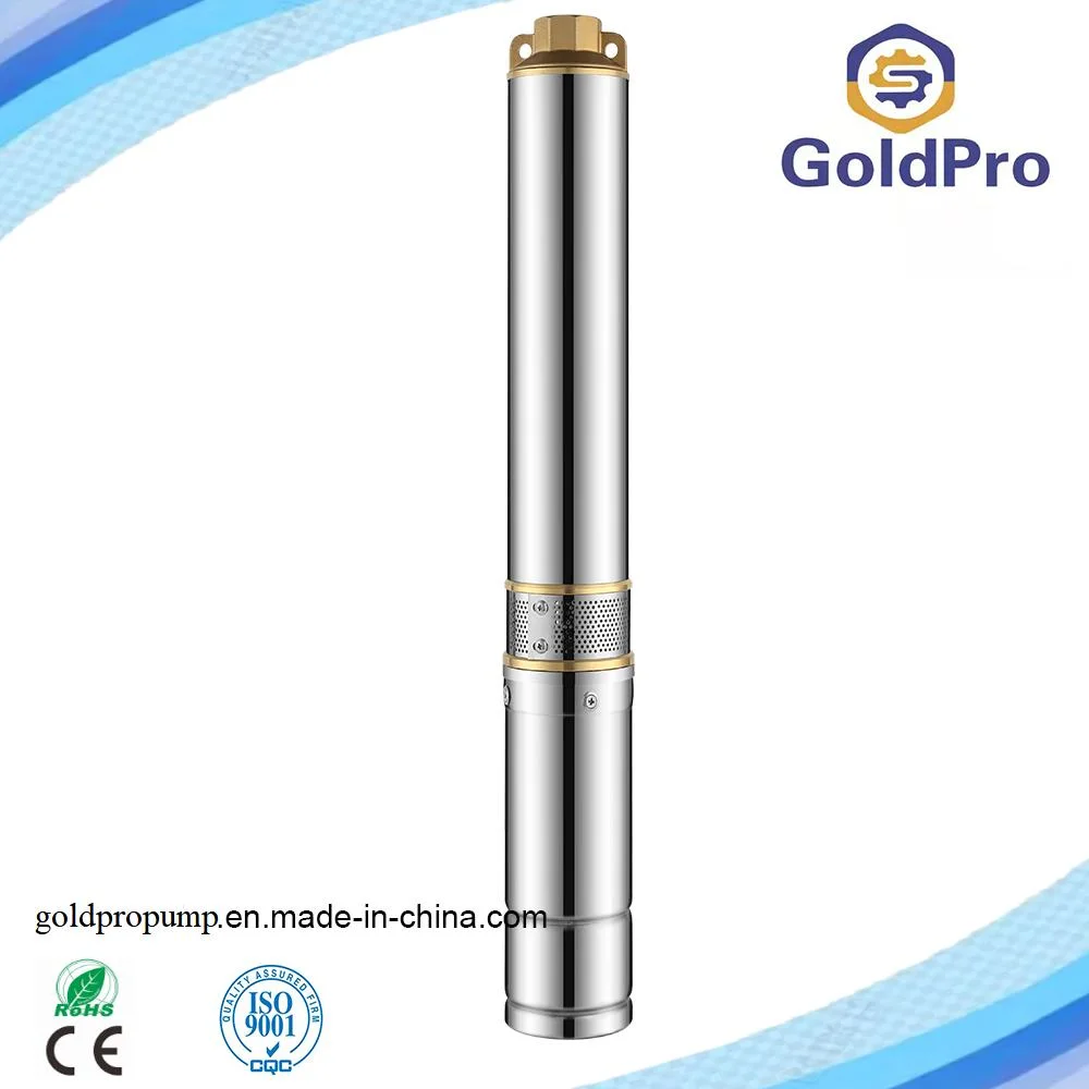 3sdm 3.5sdm 4sdm Low Price 0.25-10kw Copper Wire Brass Outlet Borehole Head 12m Multistage Impeller Borehole Agriculture Irrigation Submersible Water Pump