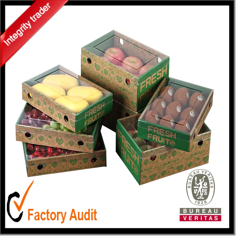 Wholesale/Supplier Custom Cheapest Supermarket Fruits Store Mangos Packing Display Cardboard Box with Printing, Fruits Packaging Box, Paper Gift Box