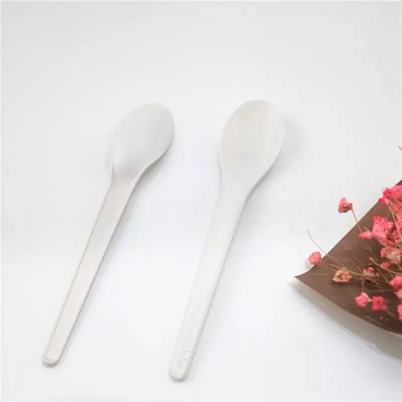 Cpla 4.7&prime; &prime; Inch 12cm Ice Cream Spoon Cutlery Color Custom Disposable Biodegradable Eco-Friendly Spoon