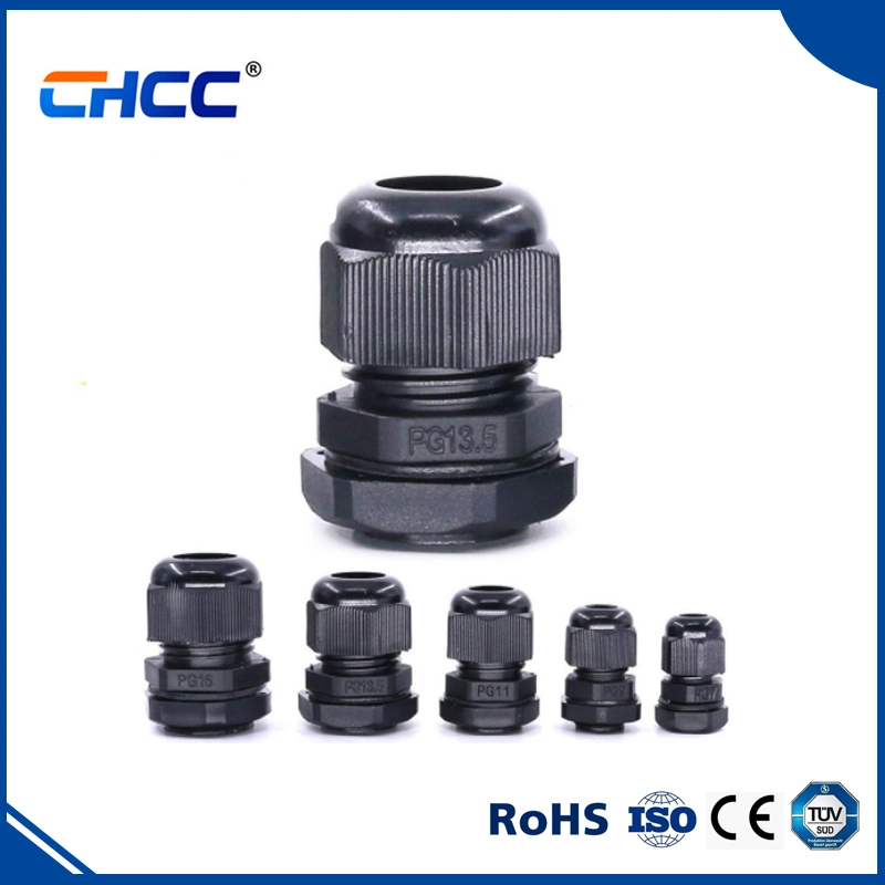 Plastic Cable Gland Pg Series Nylon Cable Gland Grey Water Rubber Joint with CE Certificate