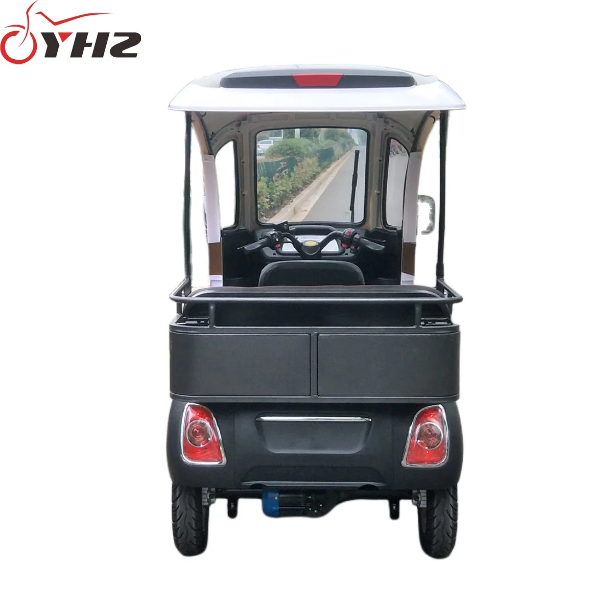 Adult Open Body Three Wheel Electric Car 800W/1000W E-Scooter with Rear Box