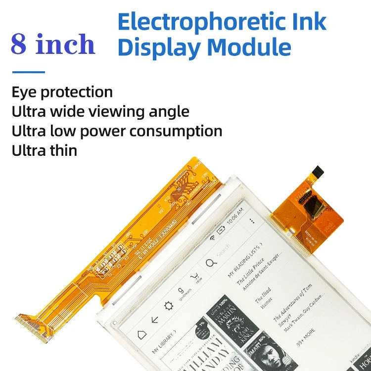 Leitor electrónico de alta resolução de 8 polegadas e Venda Directa de fábrica 1440 X 1920 Ecrã eInk e-Paper