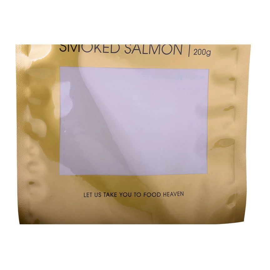 Food Grade Biodegradable vacuum Bag Heat Seal Plastic Cellulose Packaging with Clear Window