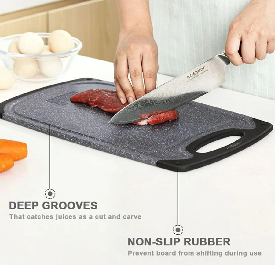 3 Pieces Plastic Cutting Board for Kitchen