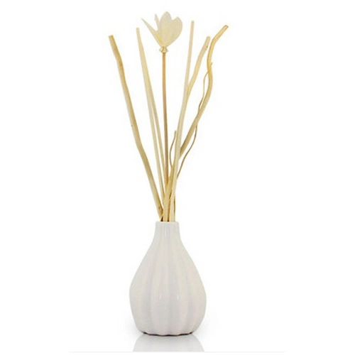 100ml White Ceramic Vase with Rattan Stick Diffuser Gift Sets