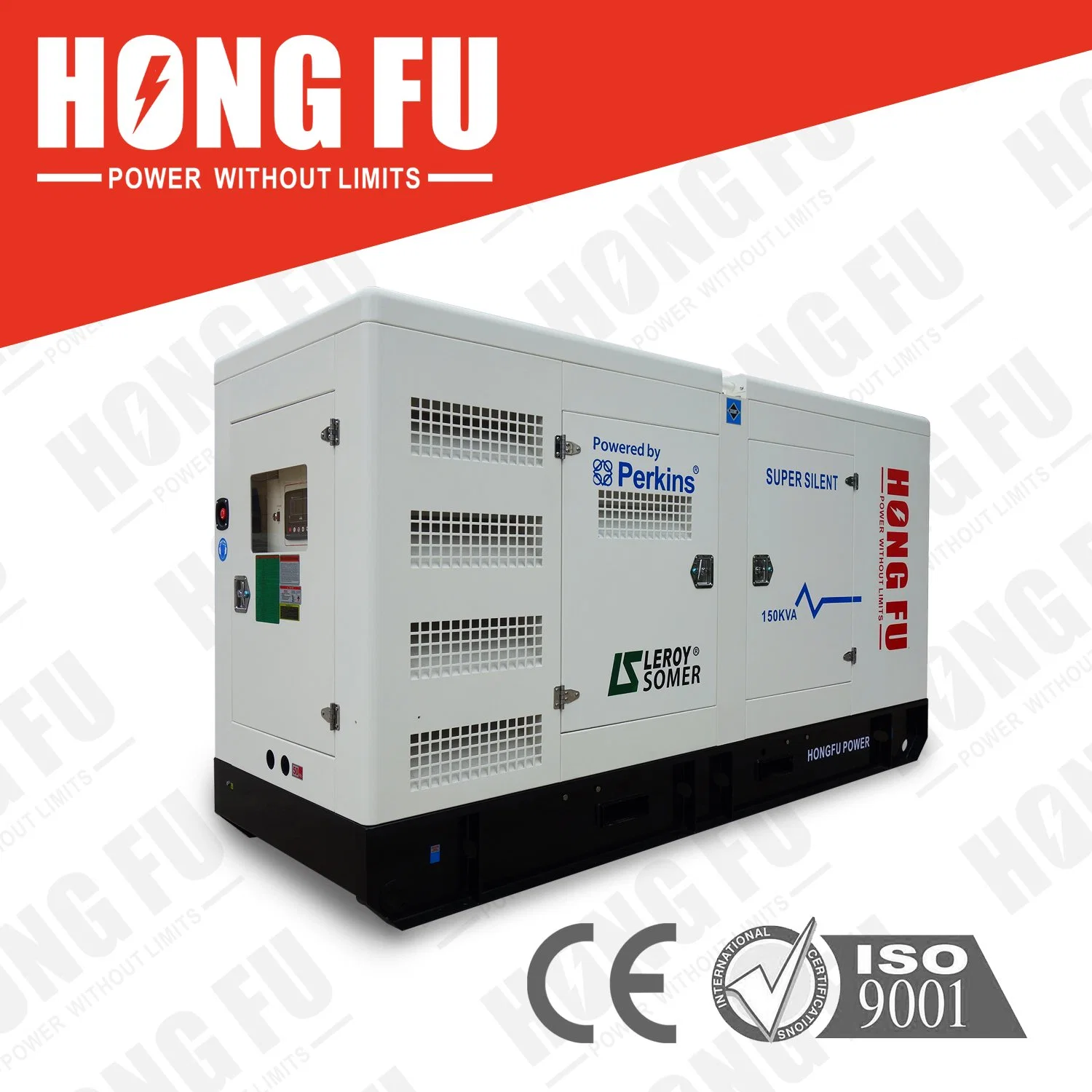 55kVA Silent/Open Type Electric Generator Powered by Weichai Perkins Cummins Yto FAW Diesel Generators Set with Hongfu Stamford Leroysomer Alternator