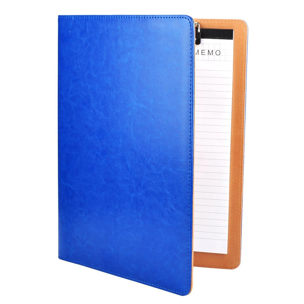 Hot Sale A4 Faux Leather Clipboard Compendium Folder with Calculator