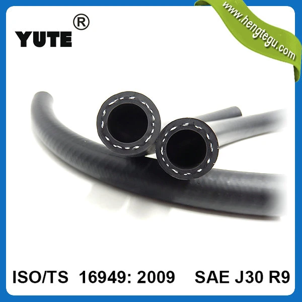 High Pressure ISO/Ts16949 Flexible FKM Eco Fuel Injection Rubber Hose with SAE J30 R9