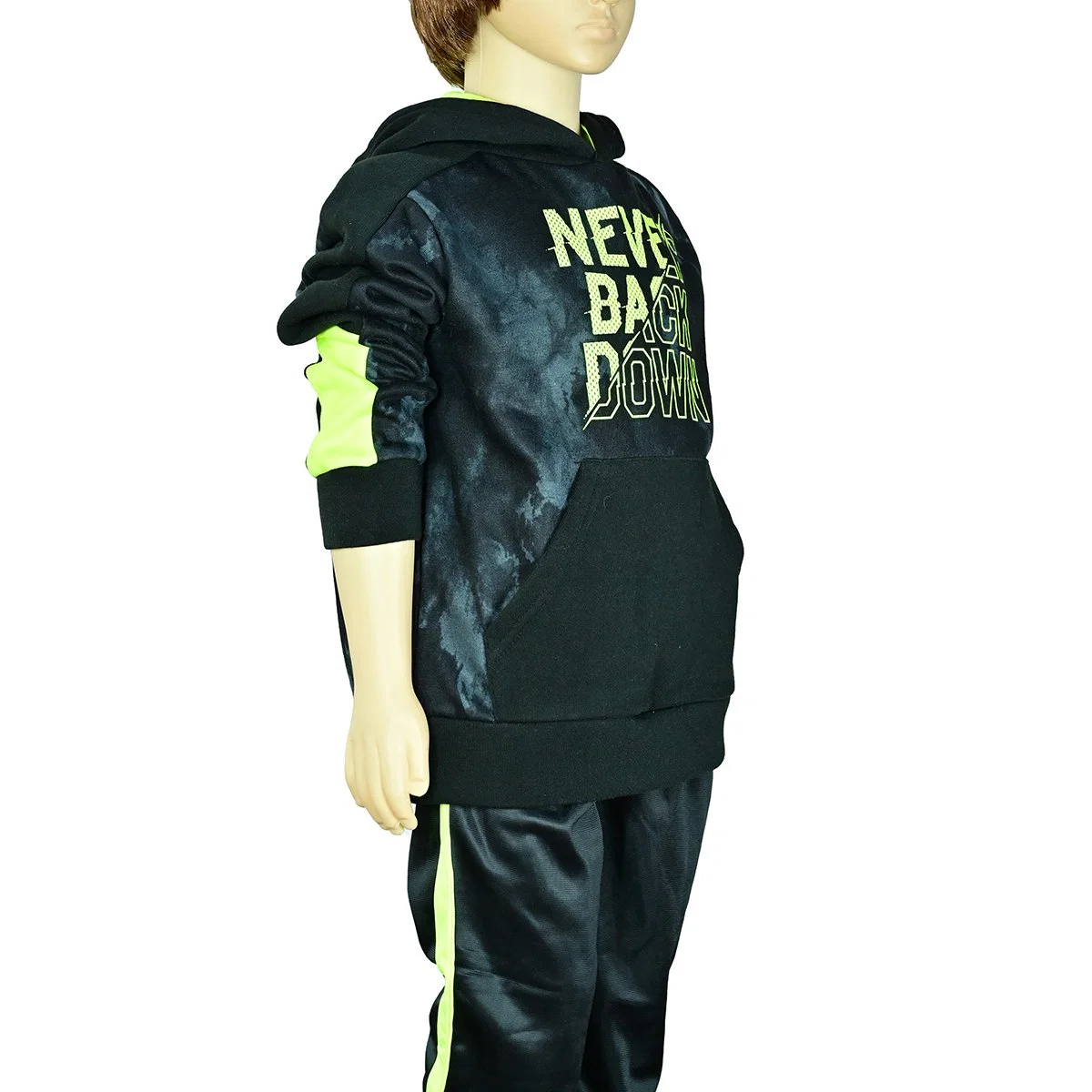 100% Polyester Golden Fleece Children's Sports Set Sweatpants Fashion Suit