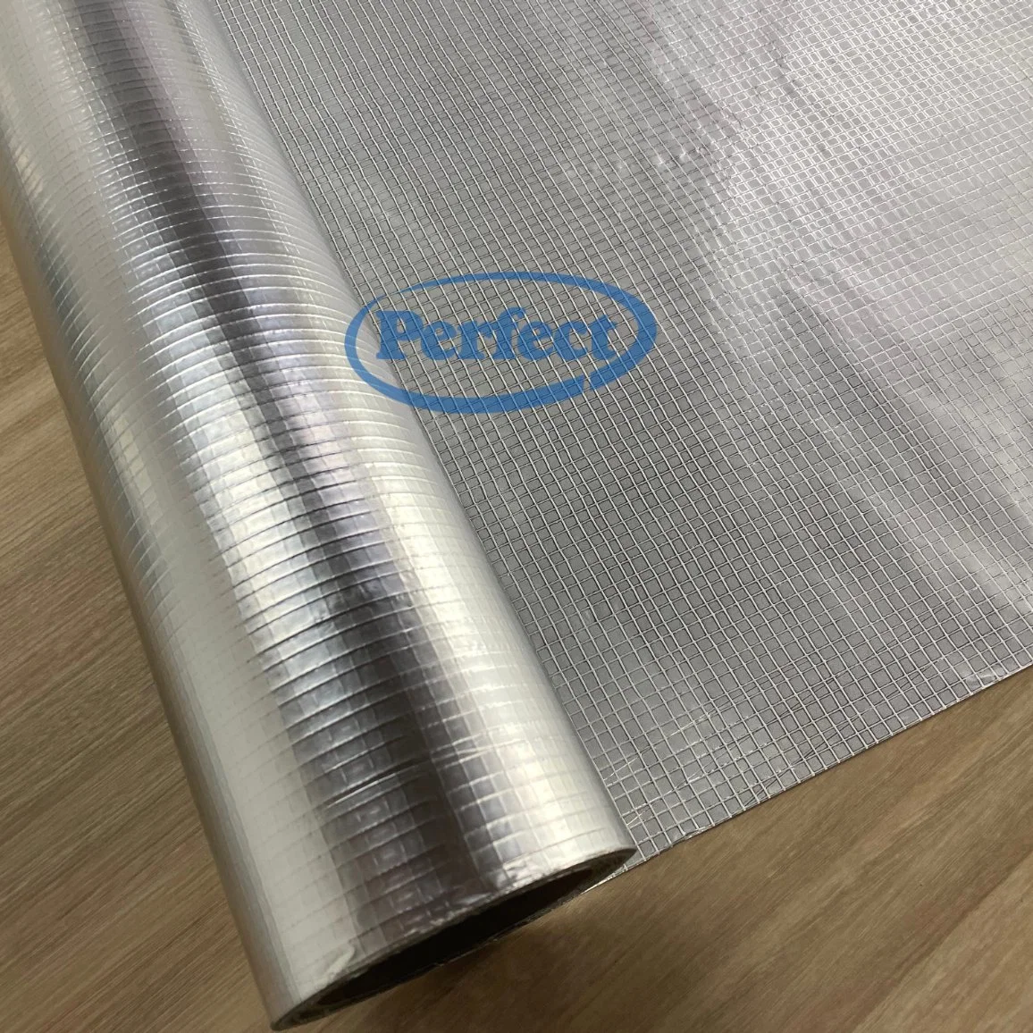 Reinforced 3 Ways Aluminum Foil Facing Fsk Kraft Paper Thermal Laminated Insulation Roll