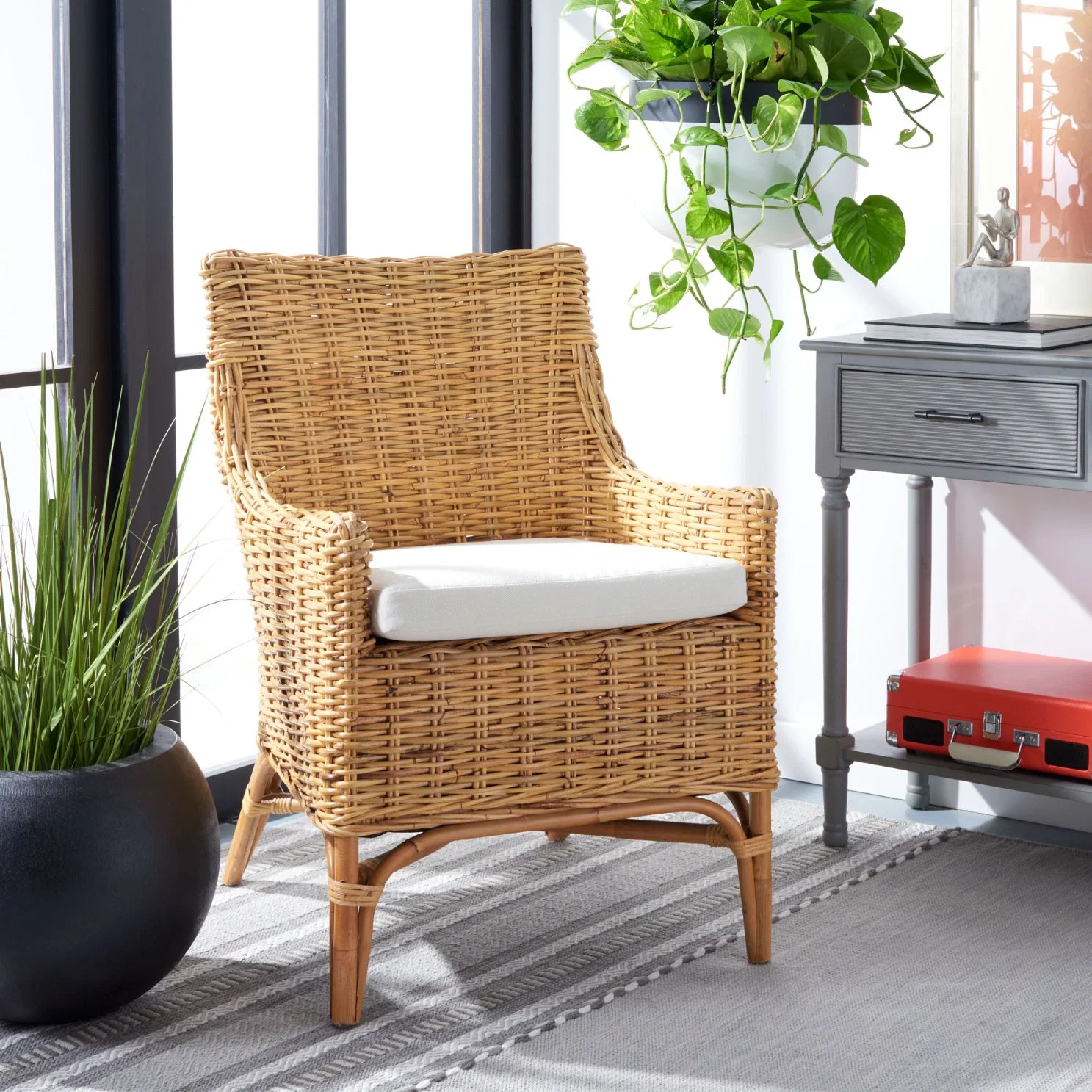 Ocio casual de promoción de muebles de exterior jardín Casa conjunto mimbre Rattan