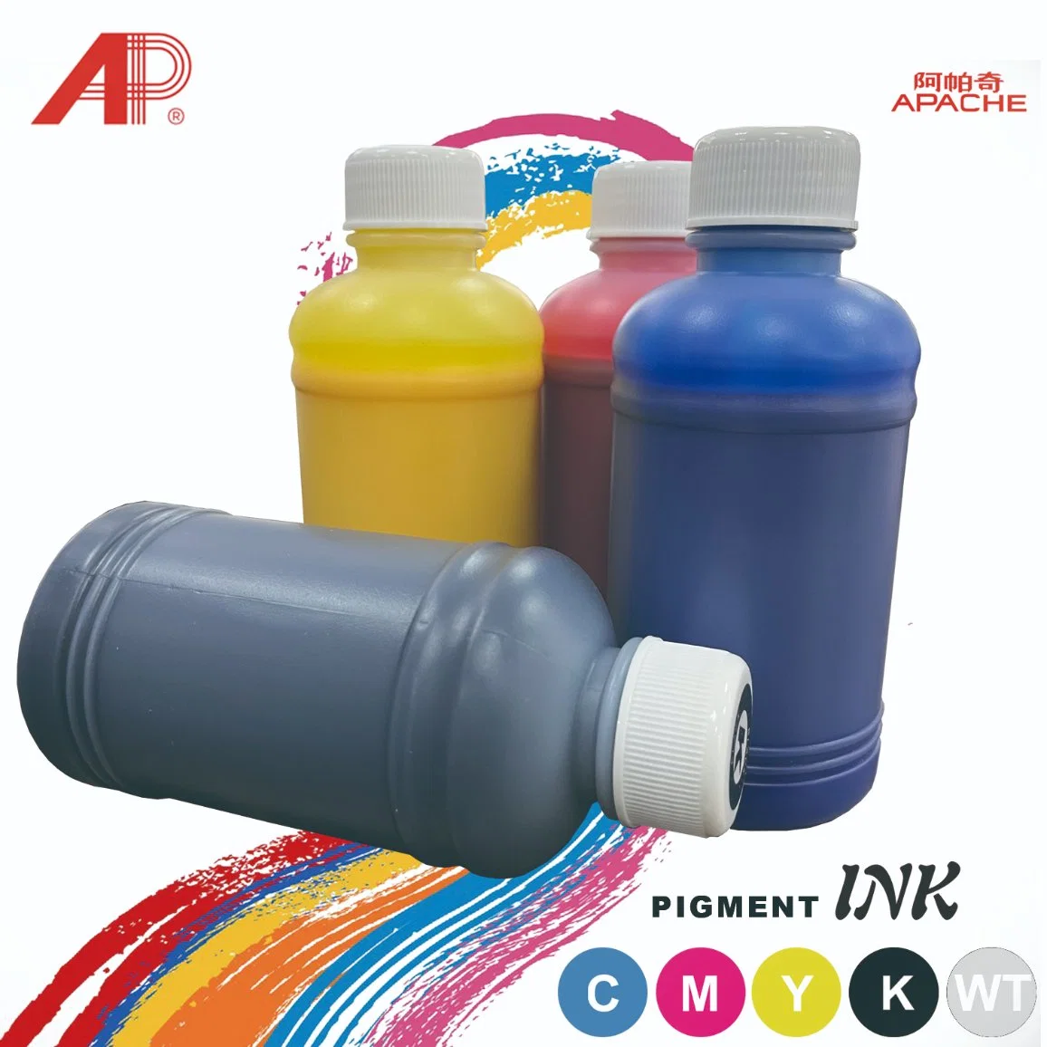 Popular and Vivid Color Dtf Pigment Ink Cmyk+W Color