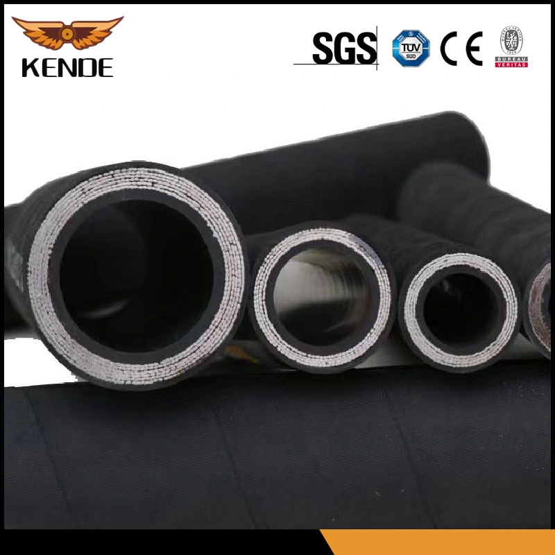 SAE100r2/DIN En 853 2sn American and German Standard Ugw Hydraulic Rubber Hose and Hose Fittings.