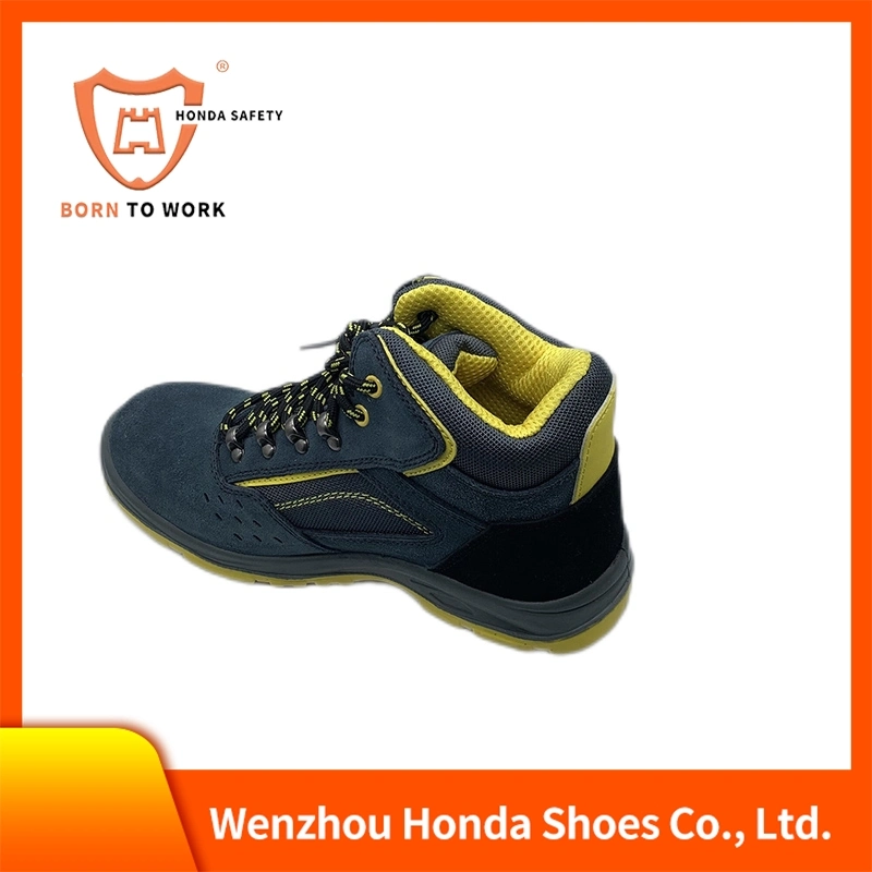 High Cut Leather Upper Steel Toe for Acid Alkali Resistance Safety Shoes