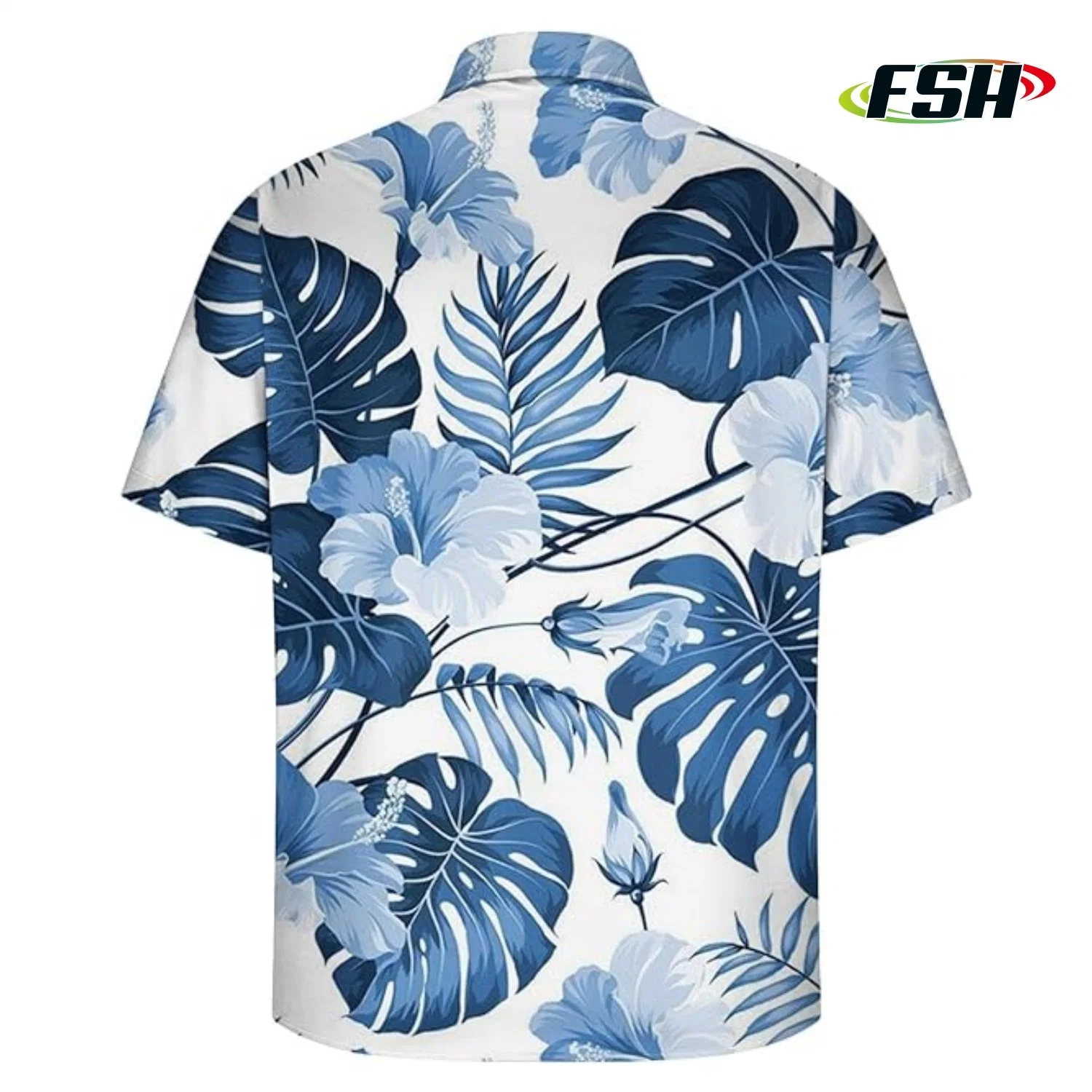 Floral Print Custom Cheap Price Fashion Summer Beach Shirts Vacation Polo