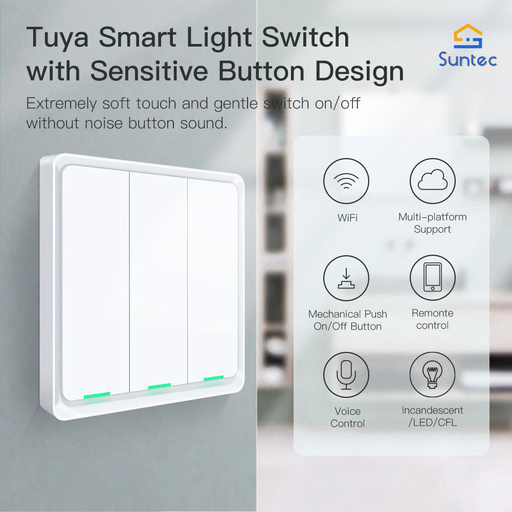 Настенный переключатель освещения Smart Control версия Zigbee Smart Zigbee сенсорный переключатель на стене