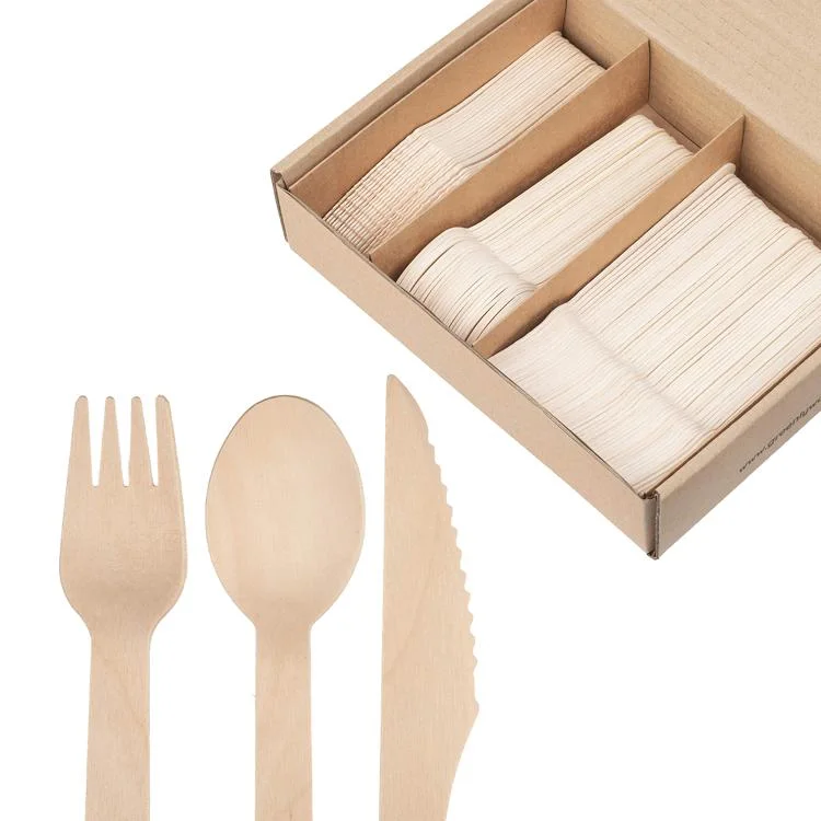 Biodegradable PLA Plastic Disposable Spoon Fork Knife Cutlery Set Flatware Set