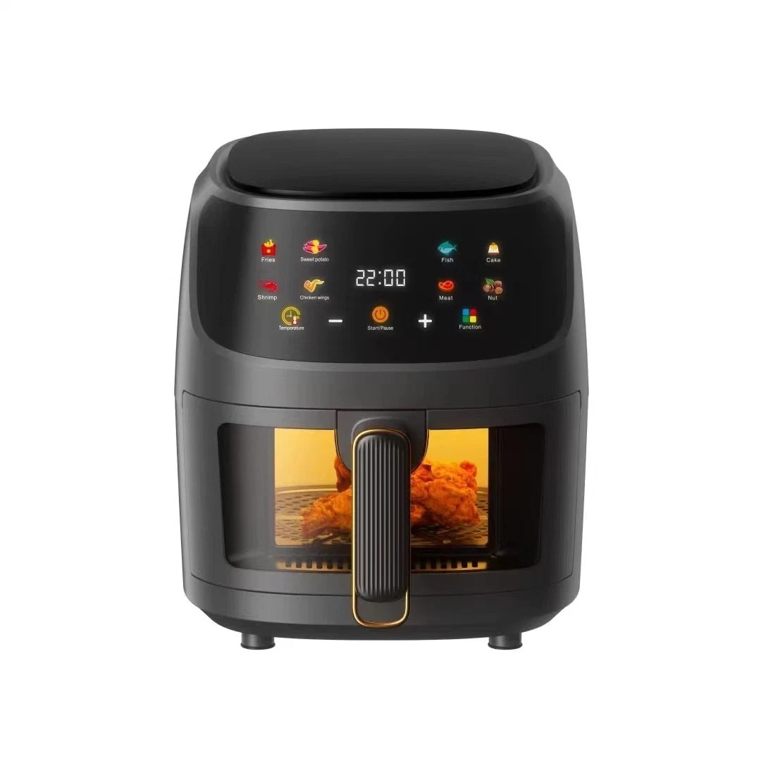 8 Litre Visible Glass Window Air Fryer 8L Visible Air Fryer 8 Liter Visual Air Fryer 8L Silvercrest Air Fryer Electric Digital Colour Touch Screen Air Fryer