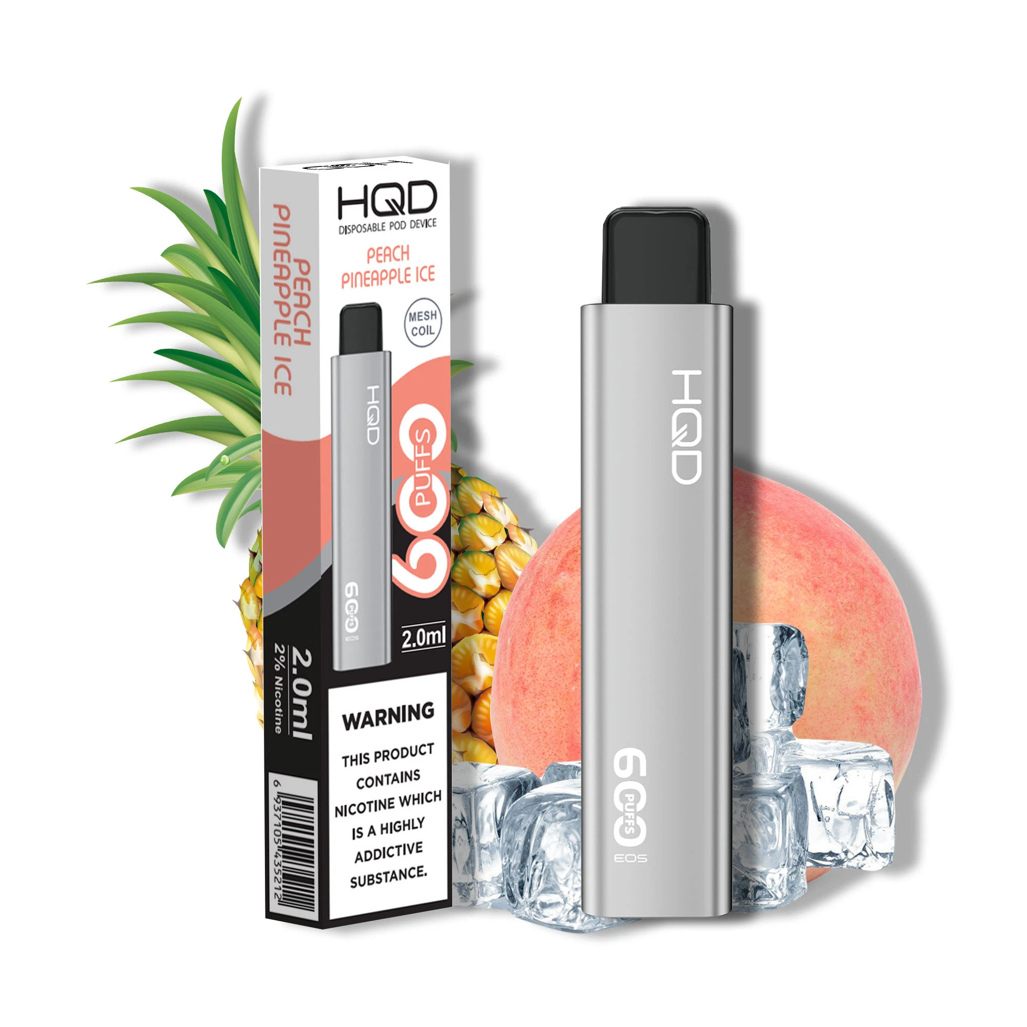 Factory Direct Sale Disposable Pod Hqd EOS 600 Puffs Electronic Cigarette