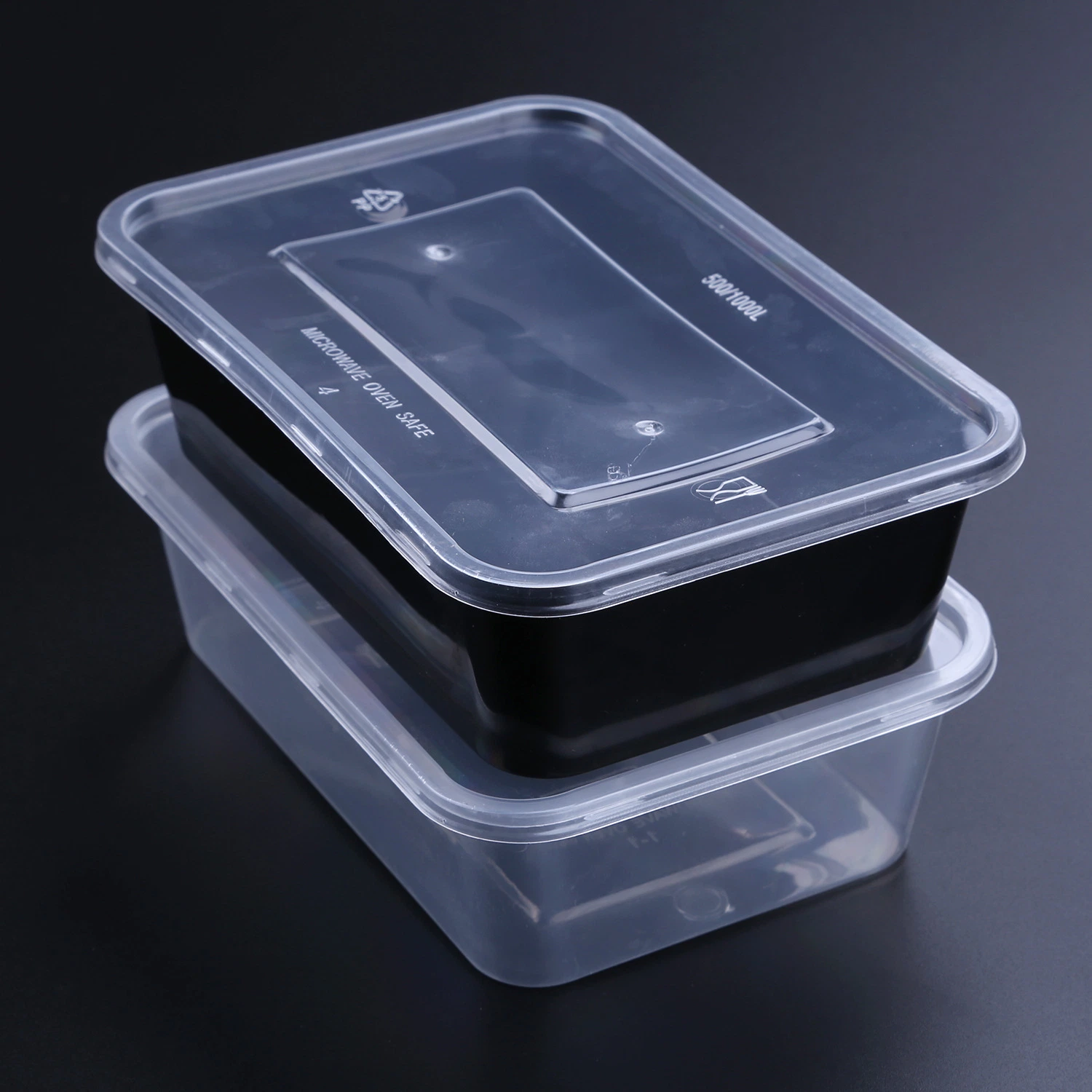 Colorful Customize OEM Lunch Meal Box Airtight Heat Resistance Recyclable Portable Lunch Containers Airline Bento Prep Meal Box Plastic PP Container