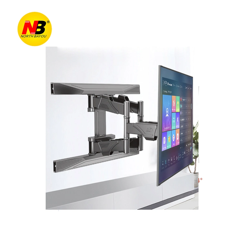 to Peru New Nb P6 Full Motion 25-75 Inch TV Wall Mount Flat Panel LED Display Mount Bracket Max. Vesa 600X400mm TV Mount