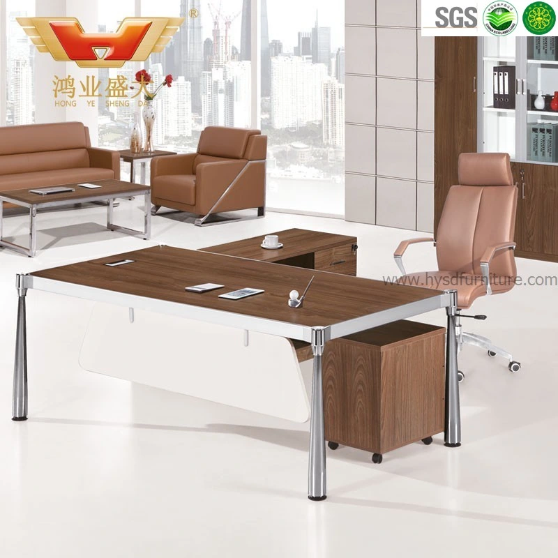 Modern Melamine Executive Table with L Shape Return (HY-JT05)