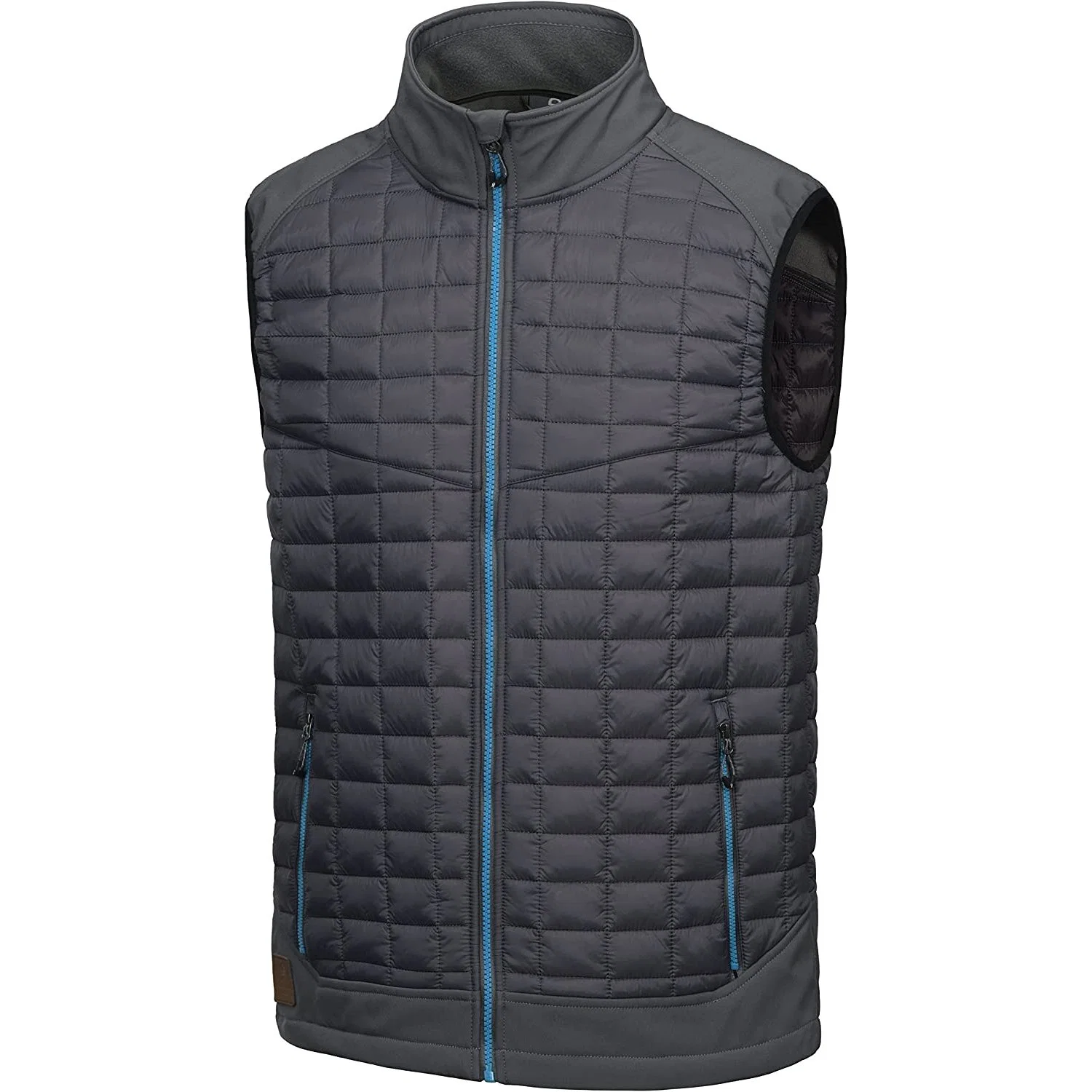 Men&rsquor; S Lightweight Puffer Vest, Warm Outdoor Sleeveless Jacket for Hiking Travel Running