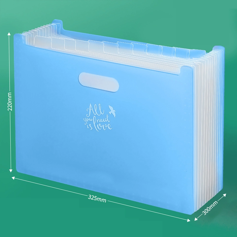 Clear Document Folder Stand Accordion Folder File Organizer Pouch Storage File Bag