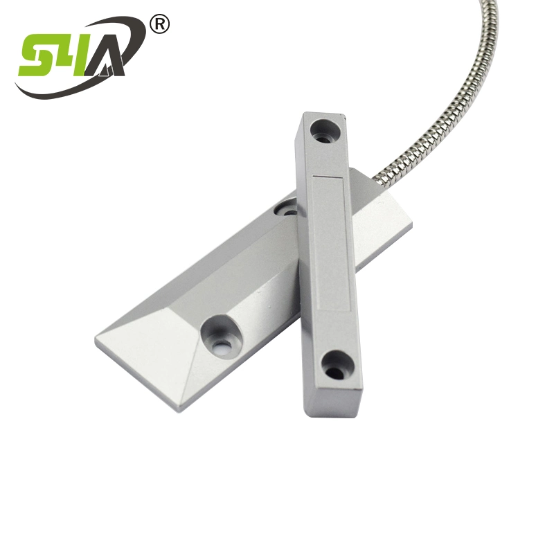 Sensor magnético de puerta con cable con soporte