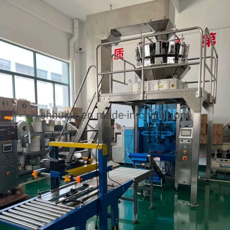 Automatic Granule Food Frozen Dumpling Packaging Machines Multi-Head Weigher Vffs Packing Machine with Thermal Transfer Printing