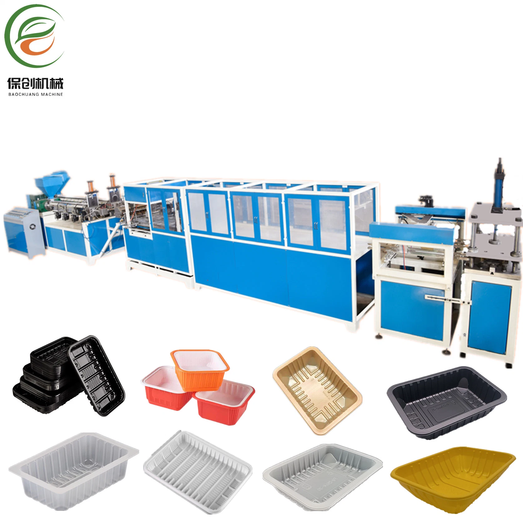 Best Sale Inline Vacuum Forming Machine for Making Plastic Lunch Box