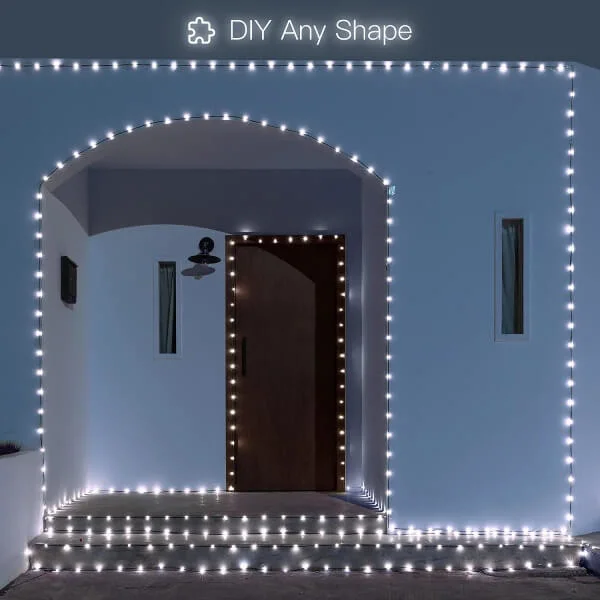 Luz branca LED luzes String Micro Pátio exterior à prova de Decoração de Natal de iluminação