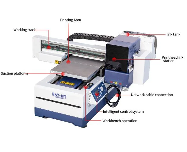 Digital Label Printing Machine with Premier and Coating for Pen/Cups Printing A3 UV Printer