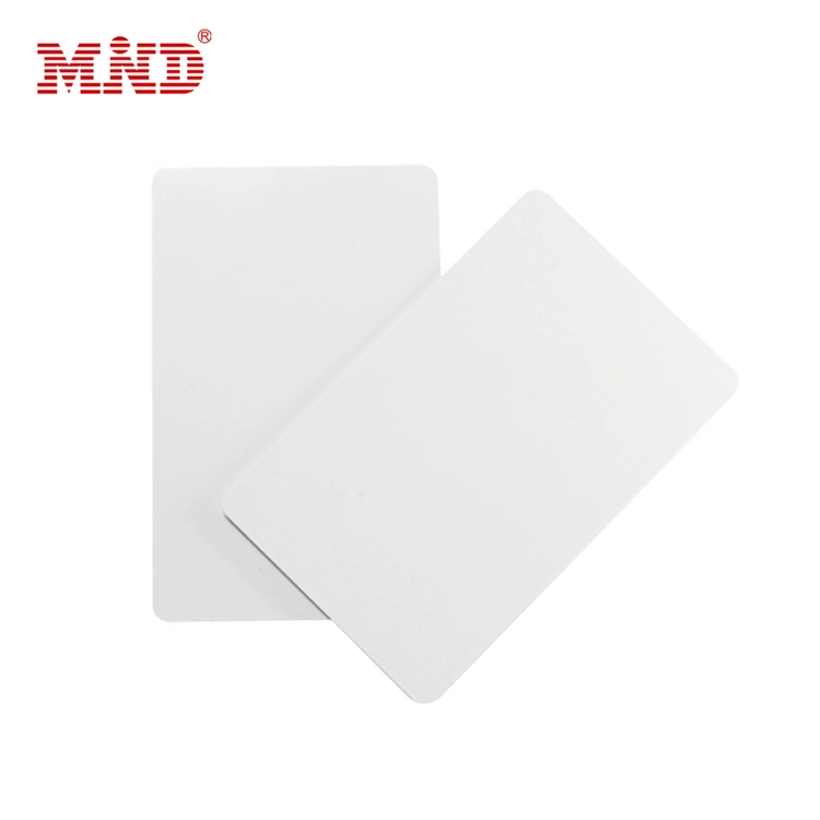Printable 13.56MHz RFID NFC MIFARE Plus S EV1 2K 4K Chip Plastic Blank PVC White Card