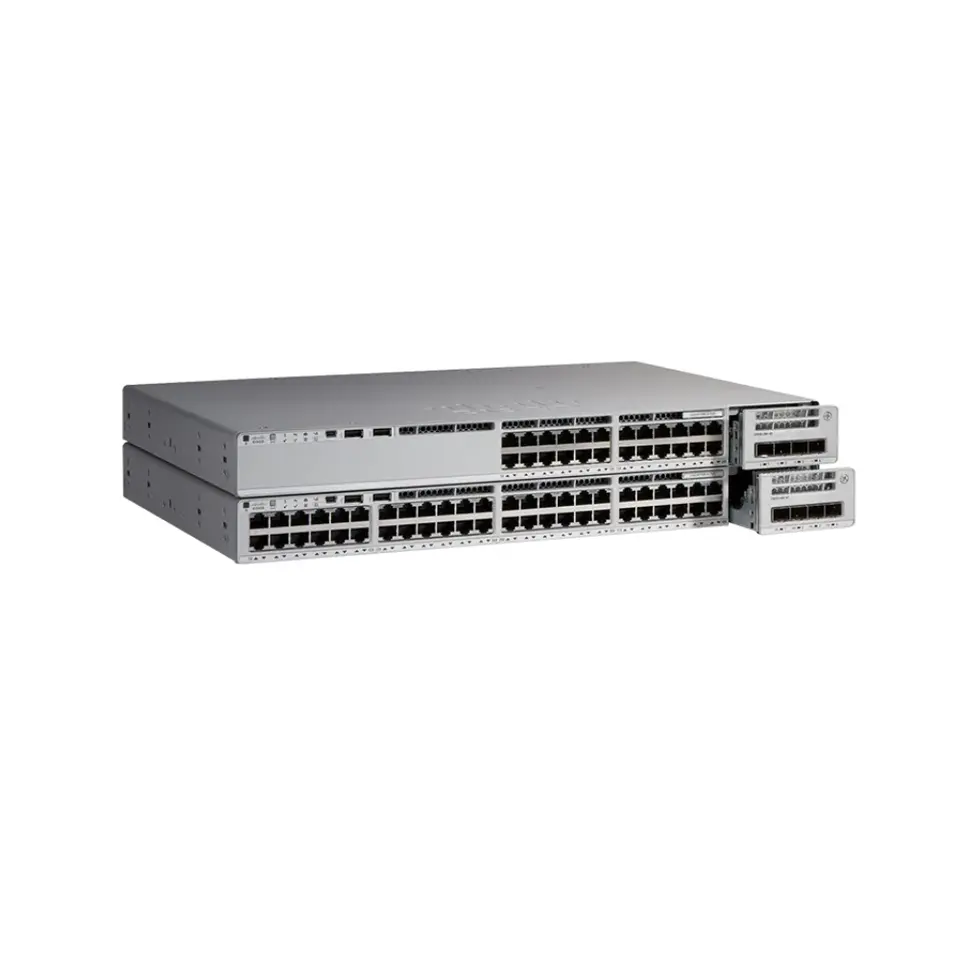 Original 24-Port Data, 4 X 1g, Network Essentials. C9200L-24t-4G-E Network Switch