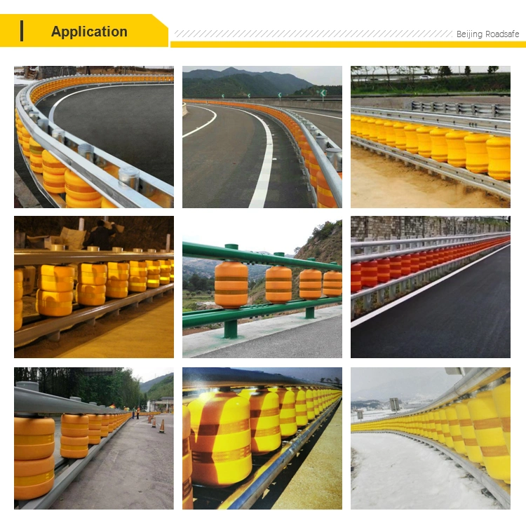 Highway EVA Anti-Collision Crash Safety Rolling Barrier Guardrail