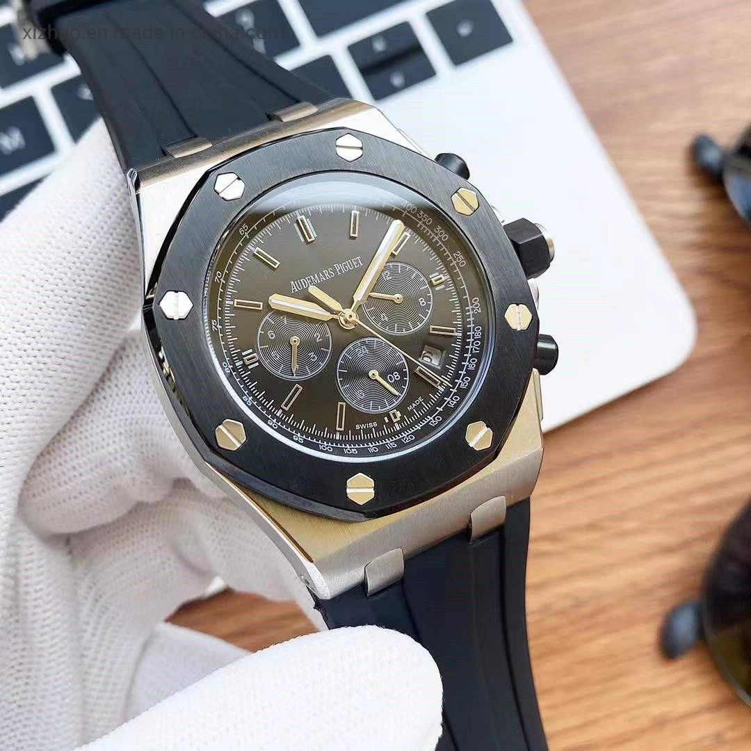 Relógio automático de pulso Watch para homem correia de silicone personalizada de alta qualidade Mecânica Veja